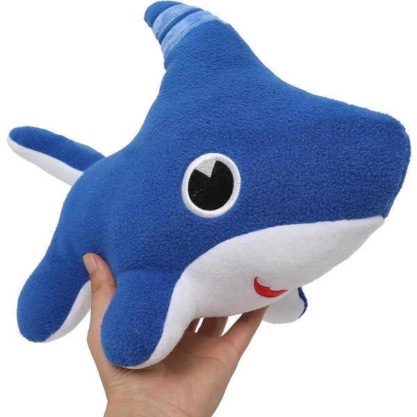 Baby Shark Hundeplysj, Shark Puppy Kosedyr, Shark Dog Leke Fylt Hai, 11''