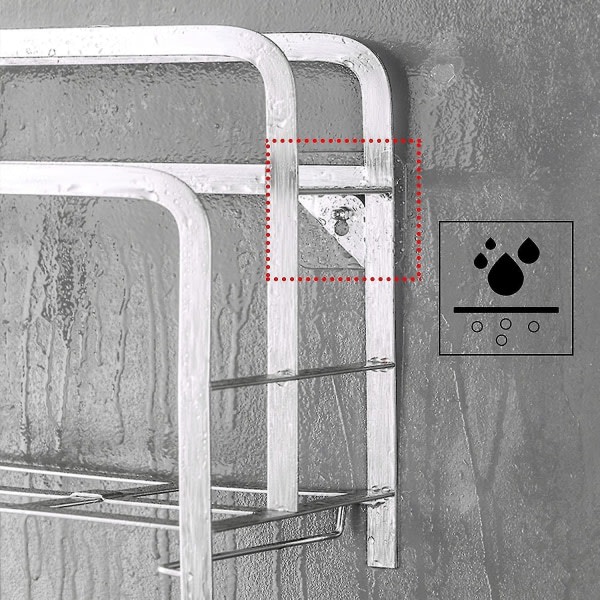 20st självhäftande hängande spikar Väggmonterade skruvkrok Stansfri sömlös skruv Vattentät väggkrok för badrum kök spikfri