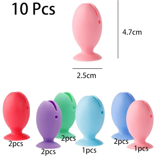 10-pack resefodral för tandborsthuvud, silikon, sugkopp, förvaringsbox, handverktyg