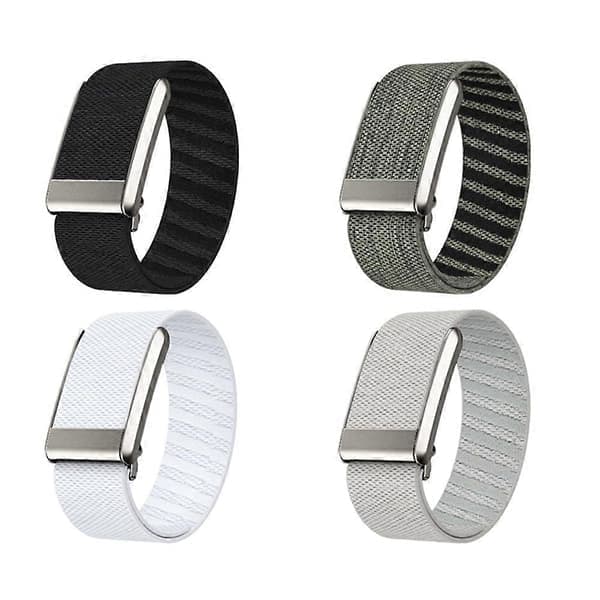For WHOOP 5.0 Klokkereim i nylonvevd elastisk erstatningsrem White White