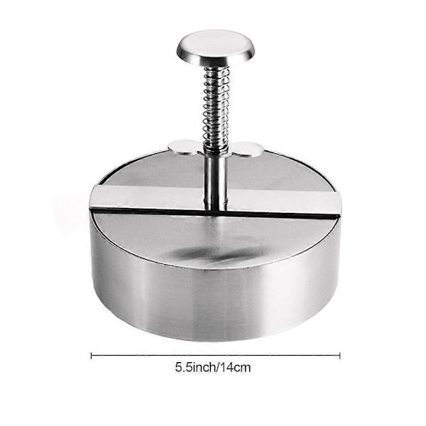 Burgerpress Rostfritt Stål Patty Maker Hamburgerpress för Perfekta Biffar Lättanvänd Burger Biffmaskin för Hemmagjorda Hamburgare S