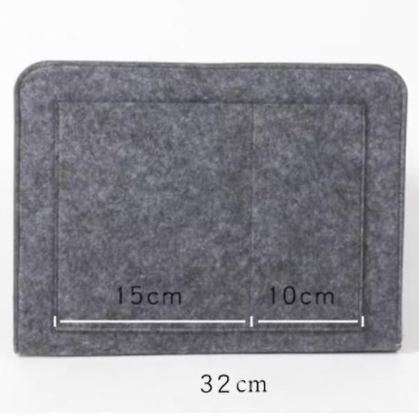 Sängficka Fjärrkontroll Surfplatta Telefon Förvaring Säng Soffa Förvaringsväska Light Grey