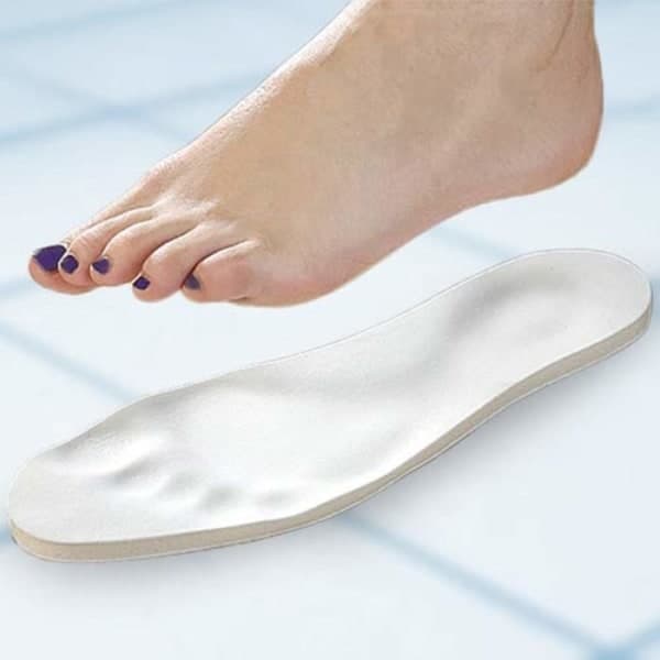 Blød tilpasselig sål i skumgummi, hvid, one size