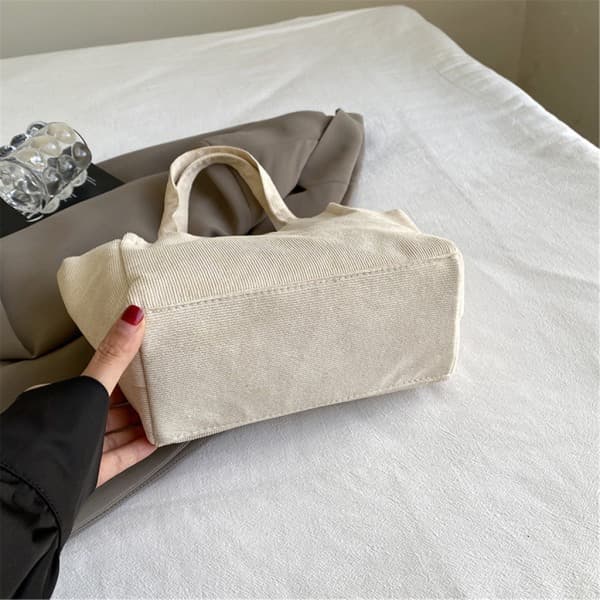 Mode-Corduroy Håndtasker til Kvinder Indkøbspose Stor Kapacitet Casual Taske