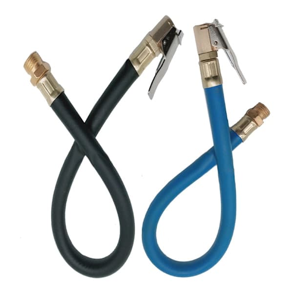 Dækventilhoved, luftpumpe slange, fleksibel og til cykler blå blue