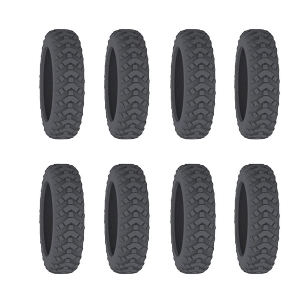 8PCS/ Set Resväska Caster Skor Resväska Hjulskydd light grey