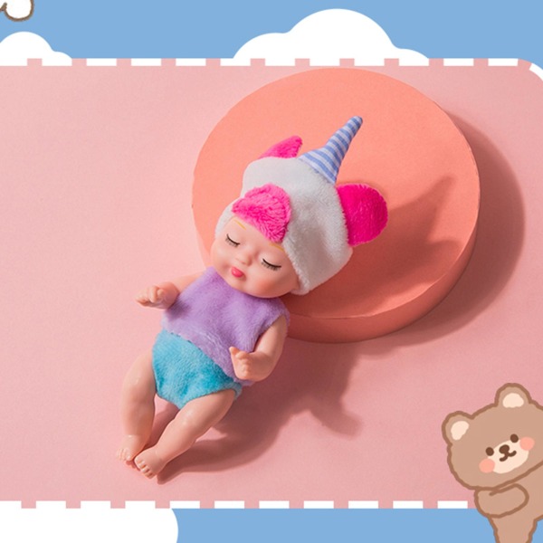8kpl Micro Full Body Silicone Sleeping New Born Doll Realistinen baby lahja
