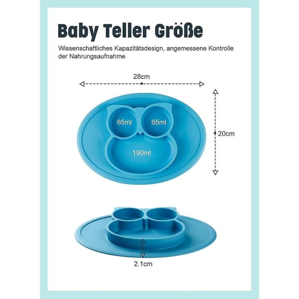 Baby tallerken bolle mini silikon dekkematte for baby småbarn og barn bærbar tallerken baby sklisikker baby tallerken med sugekopp
