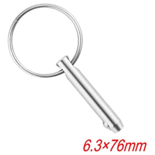 4 st snabbkopplingskulstift, 316 rostfritt stål, 6,3 mm diameter