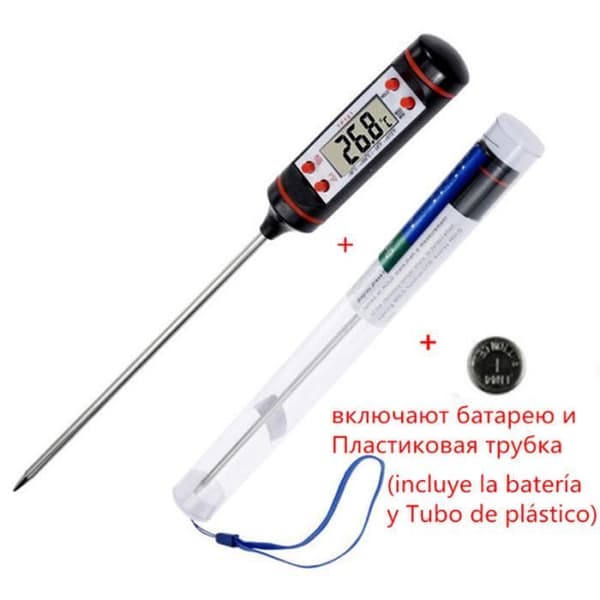 Kogetermometer - Digitalt - Vandafvisende - Øjeblikkelig aflæsning - Område -50 til +300°C