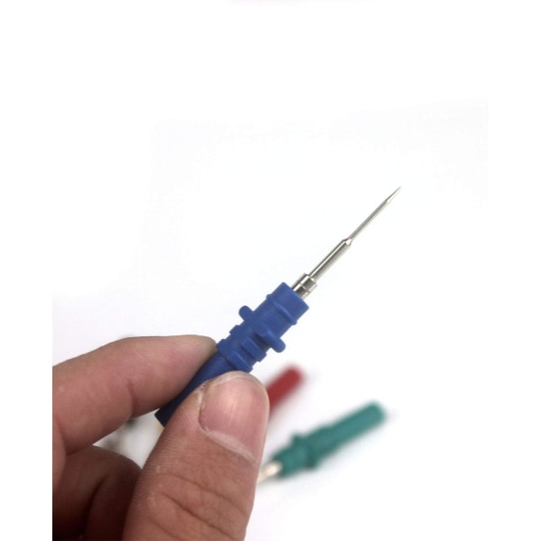 5 st set för multimeter 4 mm pluggar Skarp nål i rostfritt stål med 20 st ersättningsnålar Bildiagnostesttillbehör