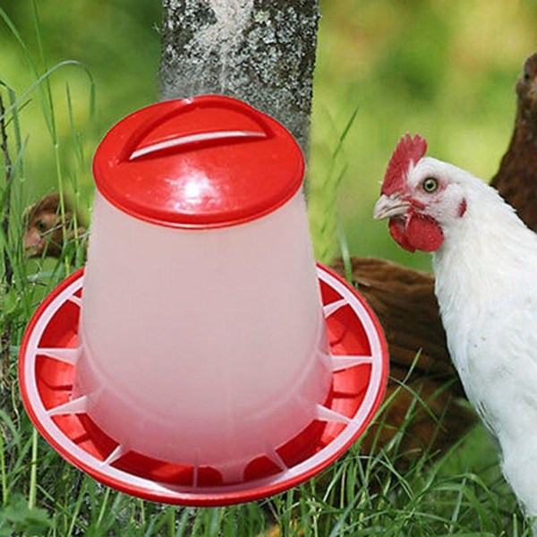 Hængende fjerkræfoder i plast Kyllingvagtler Kylling Hønsedrikker Foderfodervandere Spand Kyllingefodertrug