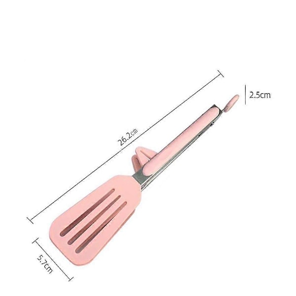 Elintarvikelaatuinen silikoninen keittiöruokapihdit pihville, grillaukseen, leivälle, paistamiseen, korkean lämpötilan kestävyys, palovammoja estävät grillipihdit green 5.8cm*26.7cm