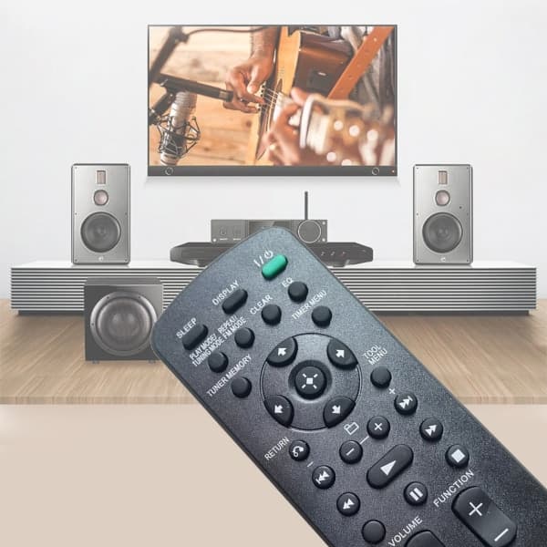 Fjernkontroll for Sony Audio System Controller RM-AMU009 Erstatningsfjernkontroll MHC-EC609iP CMT-CX4iP CMT-MX500i