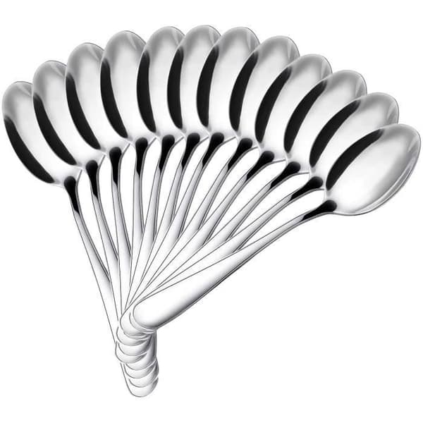 Suppeskeer - Rustfrit stål - Sæt med 10 - 18,5 x 4,4 cm - Holdbare - Tåler opvaskemaskine