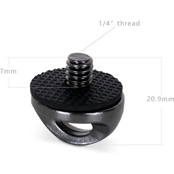 Nakkestroppskruholder, Anwenk Kameraskrue for Hurtigutløsning Hurtigmontering Nakkestroppholder for DSLR SLR-kamera