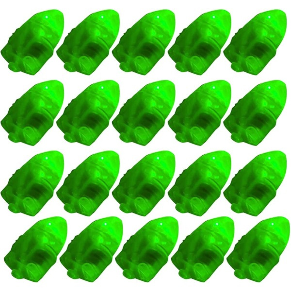 30 st LED-ljusbollar för papperslyktor gröna (1,4x3,3x1,2 cm)
