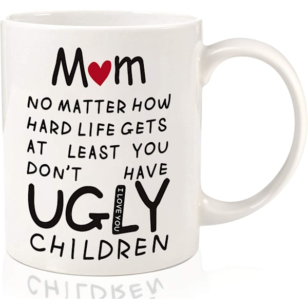 Mors Dag Mugg Presenter till Mamma, 330ml Rolig Mamma Mugg Mors Dag Presenter Kaffemugg från Dotter Son Presenter till Mamma Födelsedag Jul Jubileum