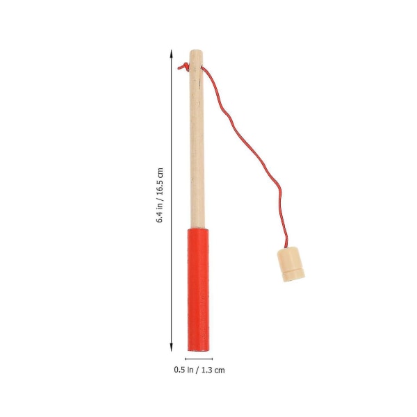 3 stk. Magnetisk fiskestang i træ til børn
