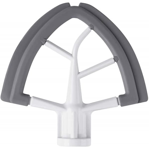 4.  5/5 Quart Flex Edge Visp, egnet for KitchenAid vertikale miksere med vippehode, alle metallstøpte blader, med fleksibel silikonkantbolleskrape