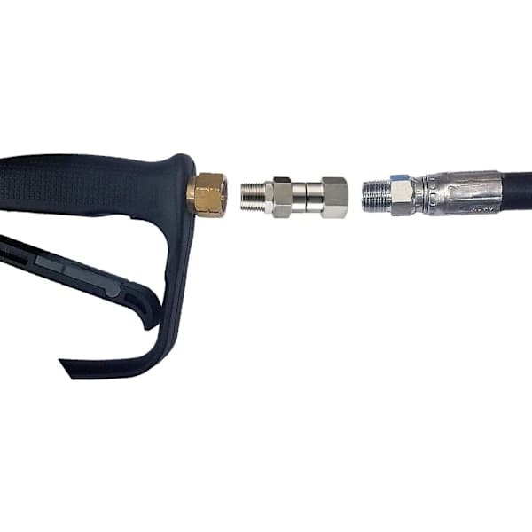 Trykkvaskersvivel, 3/8\" NPT hann gjenge, rustfritt stål, 4500 PSI