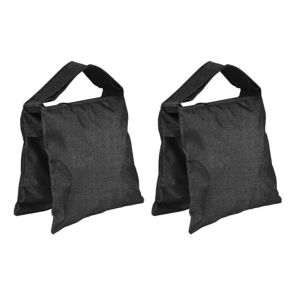 2 ST Fotografiska Viktpåsar Motvikt Sandpåse Kraftig Sandpåse för Studiofotografering Utomhus Black 2 pcs