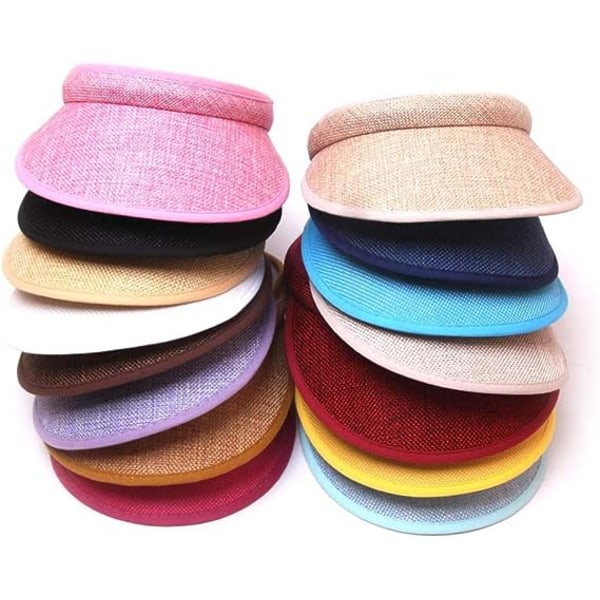 Unisex Visor, Tennis Cap Golf Cap, Utendørs Sport Solhatt for Sykling Fiske Løping Jogging og andre Sports, UV-beskyttelse Solhatt