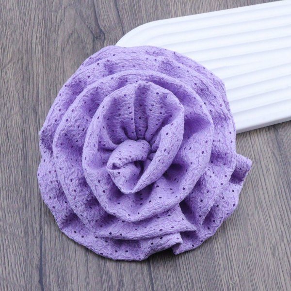 Stor blomst broche stof håndlavede brocher blue