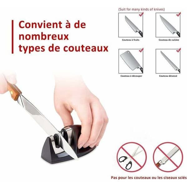 Knivsliber - PZCC - 2 i 1 - Wolframåbninger - Keramisk åbning - Skridsikker base