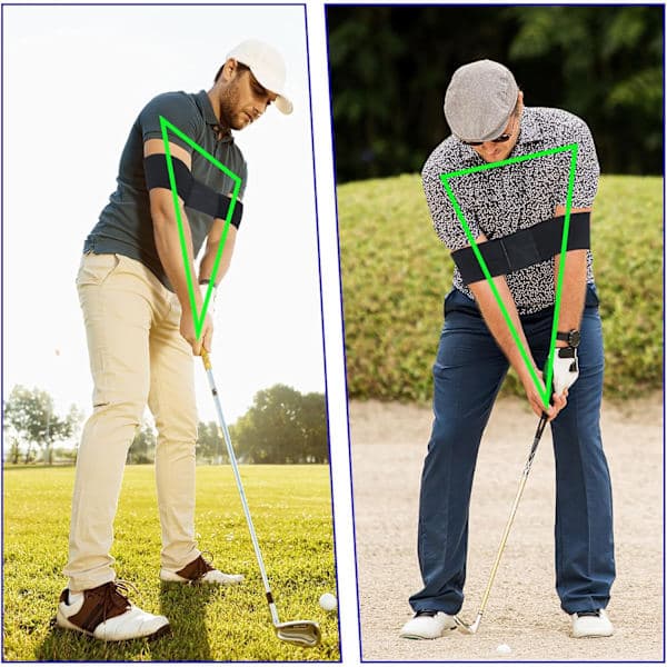2 st golfsvingträningshjälpmedel handledstränare golfsvingställningskorrigering