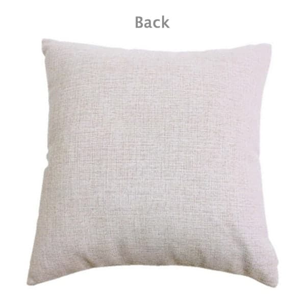 Pudebetræk (45cmx45cm) Ræv Bomuld Linned Cushio Grå Beige