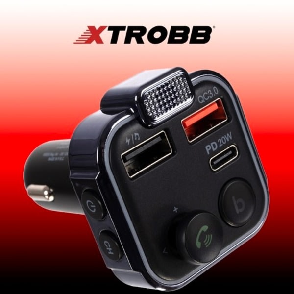 Bluetooth FM-sender og lader - Til bilen