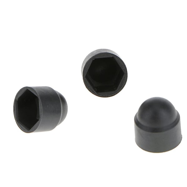 22x10kpl M6 Musta Kupoli Pultti Mutteri Suojahatut Kansi Kuusikulmio Ruuvit M6x10mm