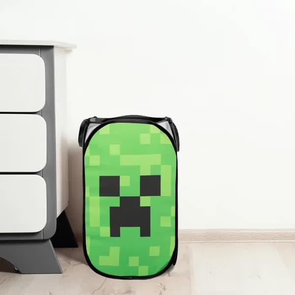 Minecraft Creeper Utdragbar Förvaringskorg - 36x36x58 cm (H) - 100% Polyester