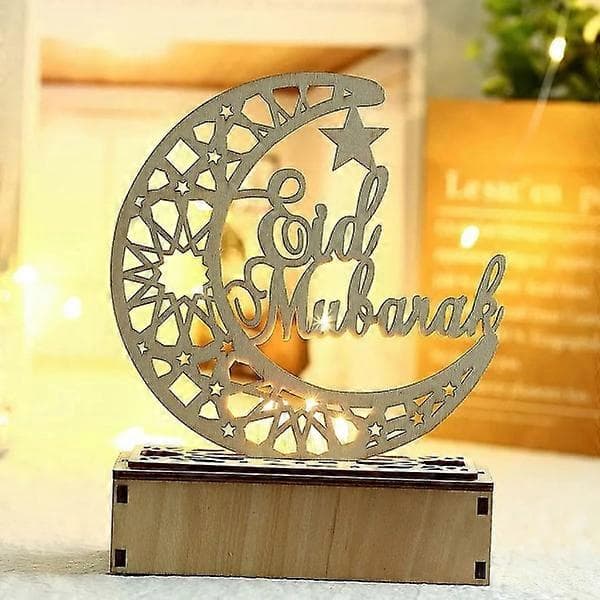3 stk. Ramadan Lantern LED Tre Måne Stjerne Lys Dekorasjon Ramadan Eid Hjem Dekor Ramadan Dekorasjon