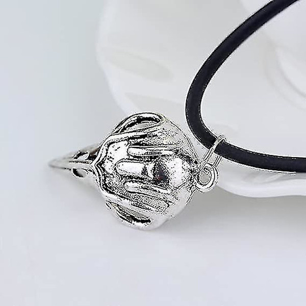 Bellatrix Lestrange Raven Bird Skull Pendant Halsband
