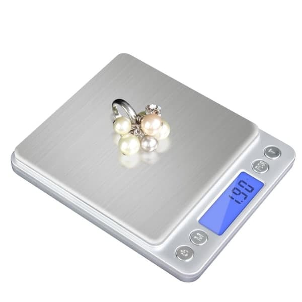 Kotitalousvaaka Max 2kg, 0,1 gramman välein Hopea