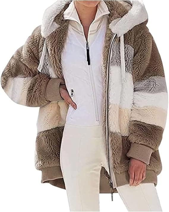 Naisten talvitakki plus-koko hupparit 3XL