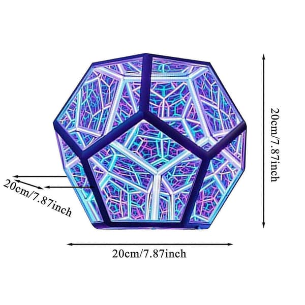 Infinitex Dodecahedron Farve Kunst Lys