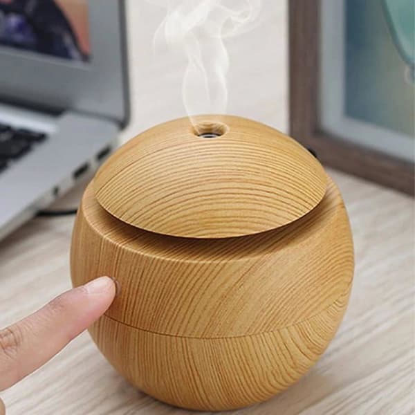 Ultralyds aroma diffuser med farverig LED-belysning, luftfugter, soveværelse, æterisk olie diffuser