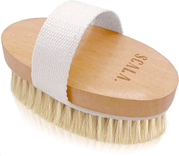 Brosse kroppsbørste - Scala - Tørrbørste - Naturlig bust - Skånsom eksfoliering - Krok inkludert