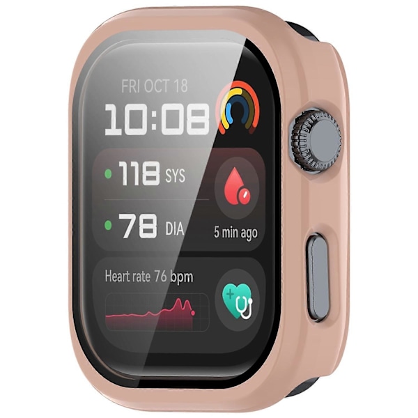 For Huawei Watch D2 Etui Hård PC Hele Vejen Rundt Urcover med Hærdet Glas Film - Pink Multicolor Pink
