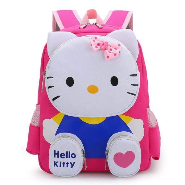 Ny barnryggsäck tecknad söt ryggsäck dagis pojke och flicka baby liten ryggsäck rosa katt pink cat