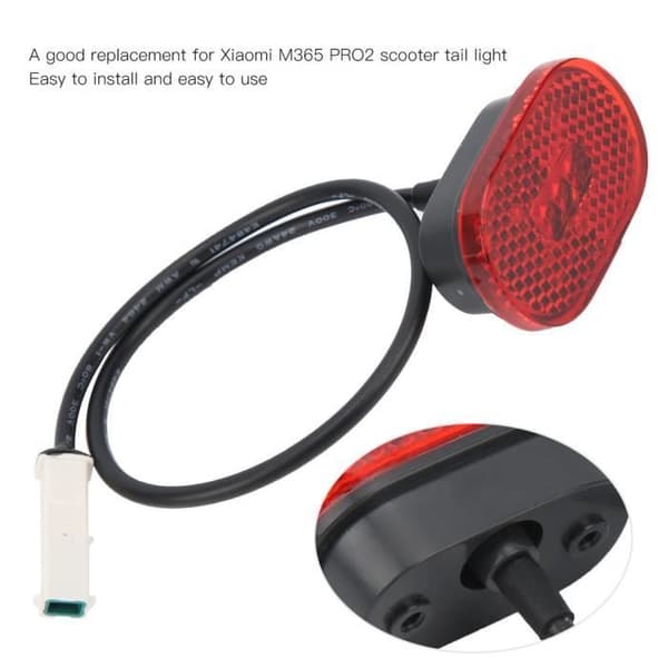 ARAMOX Baklys for M365 PRO2 Elektrisk Sparkesykkel Baklys Bakbremselys Erstatning for Xiaomi