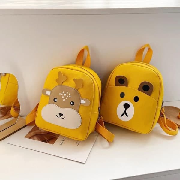 e Barn Skolväska 3D Cartoon Djur Barn Ryggsäck Mini Sma A7