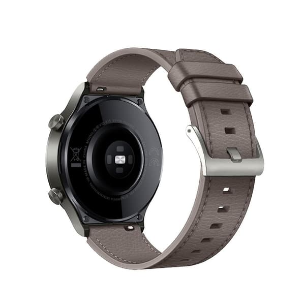Lærreim til Huawei Watch GT2 Pro Grey