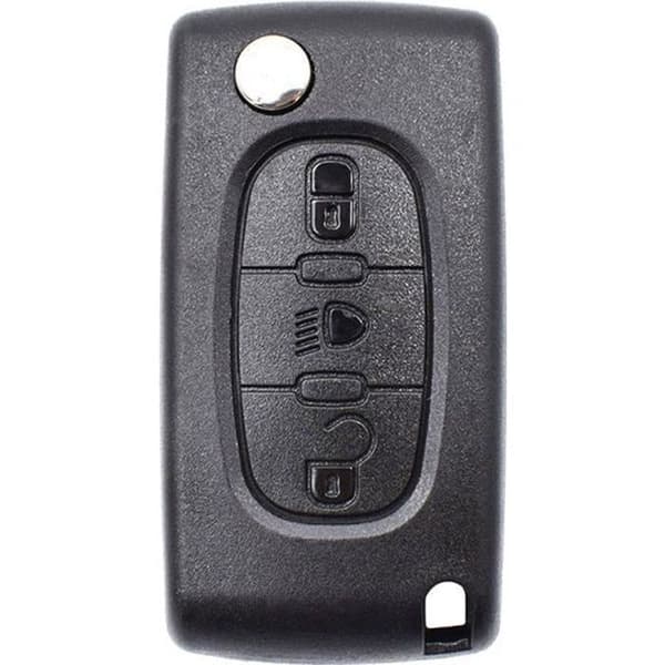 Bilfjernkontrollnøkkelhus for Citroën C2 C3 C4 C5 C6 C8, 3-knapps nøkkelhus, VA2-blad, CE0523, 2008