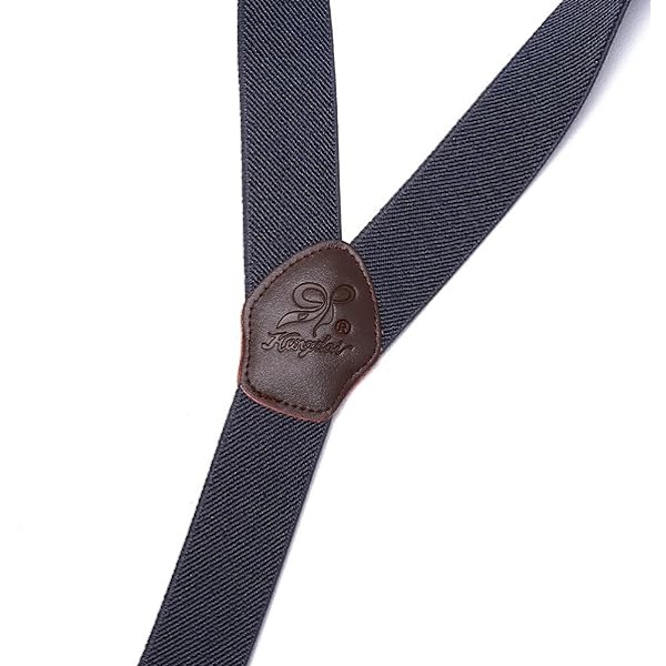 Herrar Byxor Suspender Y-forma Justerbara Suspenderar Byxhängare Salopette Suspenderar Starka Metallklämmor Herrar Suspenderar (Grön)