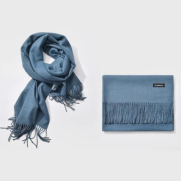 Blå viskossjal - Babyblå Blue