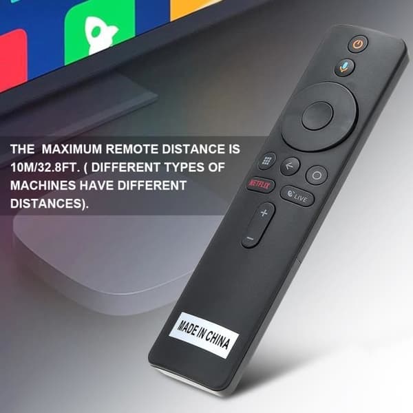 Bluetooth Stemmefjernkontroll for Xiaomi Mi BOX S TV - Svart - Universell Fjernkontroll
